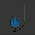 Yellow Body Spray Weapon With Blue Lid Hose And Measuring Scale