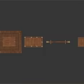 Detailed 3D Ancient Wooden Architecture Models Featuring Pagoda Archway And Pavilion
