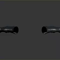 Two Metal Flexible Tubes As Practical Household Items With Durable Material And Smooth Finish