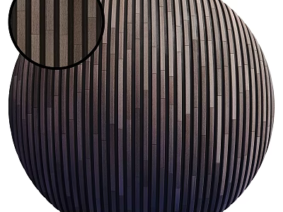 Slender Dark Colored Components Arranged In Curved Pattern Forming Spherical Structure 3d model