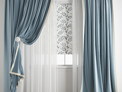 modern fabric curtain fabric curtain gauze curtain model