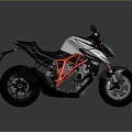 Modern Motorcycle Two-wheeled Motocross Motorcycle 3d model