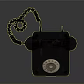 Vintage Rotary Dial Telephone With Classic Design And Retro Electronic Style