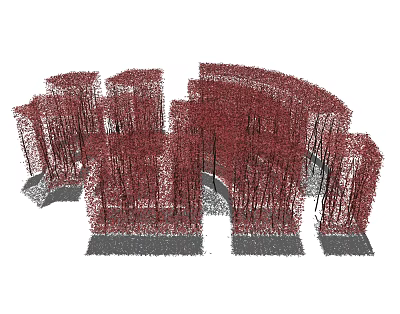 Modern Shrubs Garden Shrubs 3d model