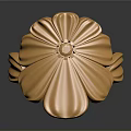 Golden Flower Design Ring Fashion Accessory with Intricate Petal Details