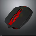 High Performance Black And Red Ergonomic Gaming Mouse For Electronic Devices