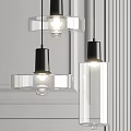 Modern Minimalist Chandelier With Multiple Circular Rings For Interior Ceiling Lighting 3d model