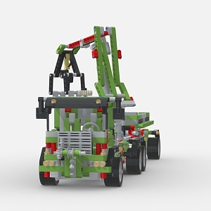 Lego construction car building block car 3d model