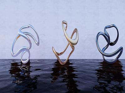 Modern Urban Sculpture 3d model