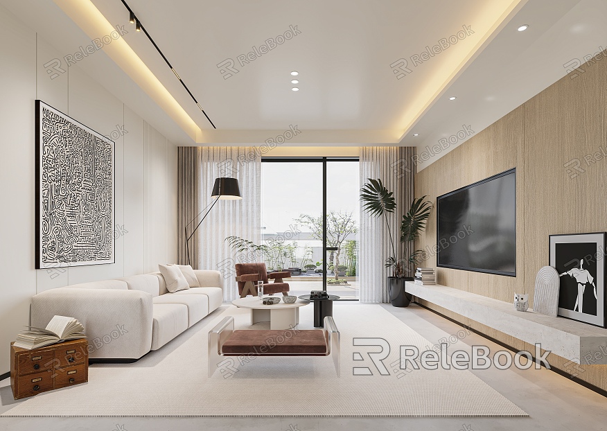 modern living room model