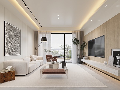 modern living room model