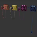 Retro Style Digital Cameras In Multiple Colors With Hanging Straps And Unique Designs