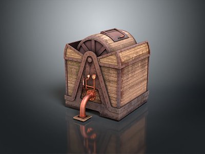 Boxes, Bags, Leather Boxes, Leather Boxes and Containers Realistic 3d model