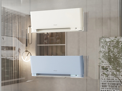 Modern air-conditioning hanging air-conditioning combination 3d model