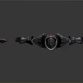 Armored Character Standing With Red Glowing Sword And Detailed Metal Armor