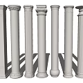European Roman Column 3d model
