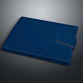 Fashionable Blue Leather Wallet With Buckle Closure Stylish Design For Daily Accessory