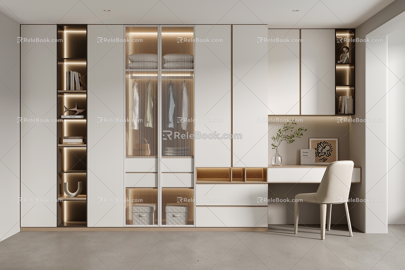 Modern wardrobe 3d model