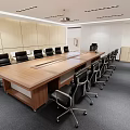 Modern Conference Room 3d model