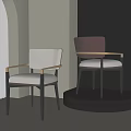 New Chinese style single chair 3d model