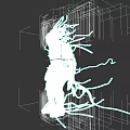 Game Film Character 3D Model With Wrapped Bandages Multiple Tentacles And Creepy Design