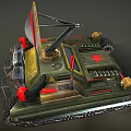 Anti-aircraft gun anti-aircraft vehicle radar vehicle radar detection vehicle reconnaissance vehicle survey vehicle monitoring vehicle low face number low model simple model game film and television level super realistic 3d model