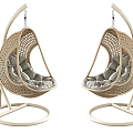 Modern Hanging Chair Woven Hanging Chair 3d model