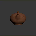 Terracotta Clay Teapot With Handle And Spout For Daily Household Use