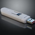 Linksys White USB Flash Drive Portable Digital Storage for Mobile and Digital Devices 3d model