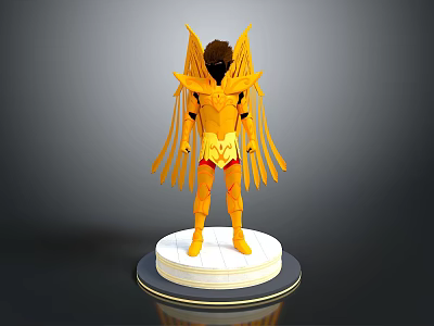 Saint Purple Dragon Glacier One Grey Gold Saint Cartoon Characters Virtual Characters Fantasy Characters 3d model