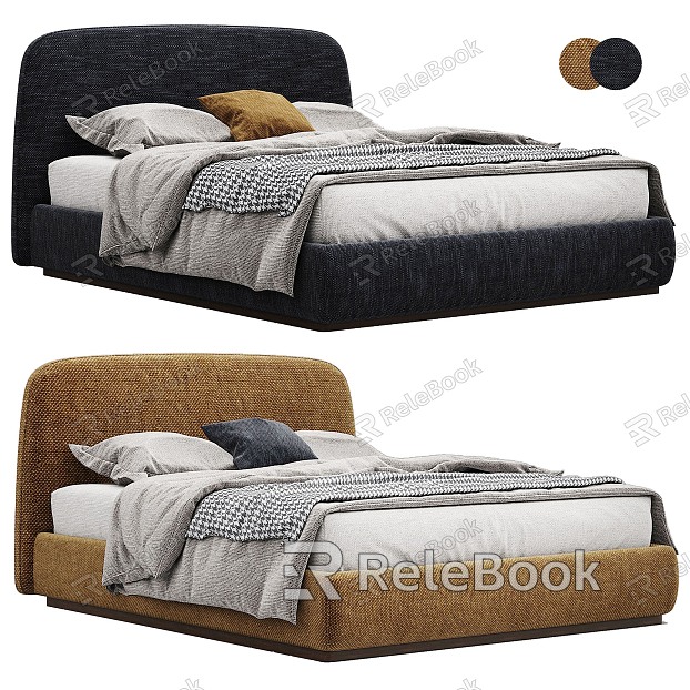 Modern Double Bed Soft Bed model