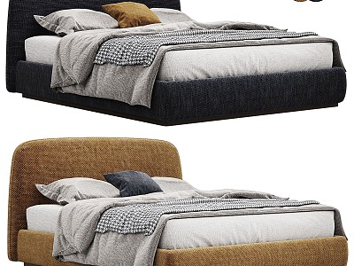 Modern Double Bed Soft Bed model