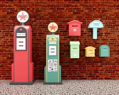 Modern Mailbox 3d model Modern Mailbox 3d model