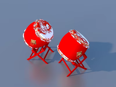 Carved Drum Drum Drum 3d model