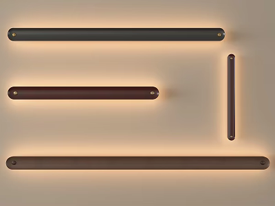Sleek Modern Wall Lights in Various Colors and Designs for Home Interior 3d model