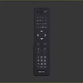 Black Electronic Remote Control With Numeric And Function Buttons For Home Devices