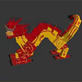Modern toy dragon 3d model