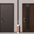 New Chinese-style security door 3d model