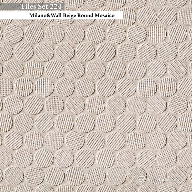 Textured Building Components With Circular Patterns For Interior Design Projects 3d model 