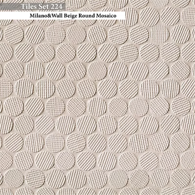 Textured Building Components With Circular Patterns For Interior Design Projects 3d model