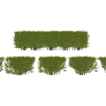 Neatly Trimmed Green Shrubs And Hedges In Various Shapes For Garden Landscape Design