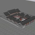 Chinese-style ancient public buildings 3d model