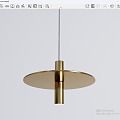 Modern Chandelier Metal Small Chandelier Bedside Chandelier 3d model