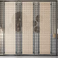 Modern partition screen 3d model