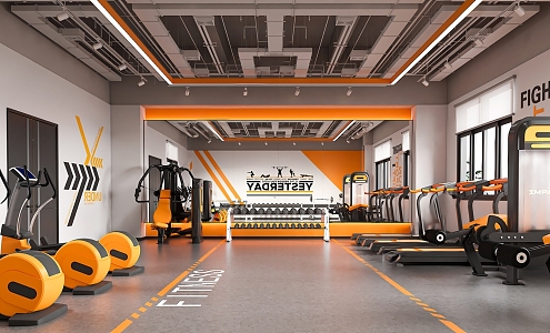 Modern Gym 3d model