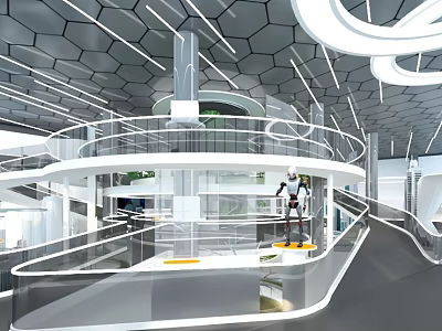 Modern Pavilion Future Smart City Pavilion 3d model