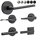 Modern Black Door Handles With Various Stylish Designs For Interior Home Doors