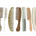 Various Stylish Combs With Different Materials And Designs For Daily Hair Care