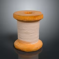 Decorative Wooden And Stone Cylindrical Piece With Polished Wooden Bases And Textured Stone Middle