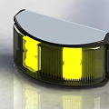 Safety Warning Lights With Yellow And Red Lenses For Emergency Applications